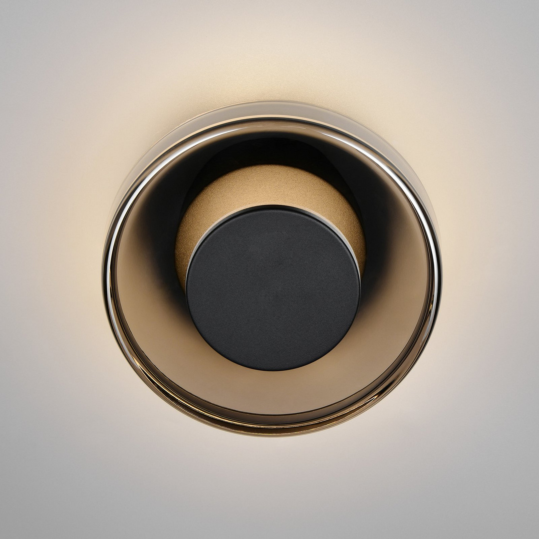 Trio Lighting Led Wandleuchte Wandlampe Celeste Schwarz Chrom Glas Dimmbar 22 Cm B-Ware - 4017807616866