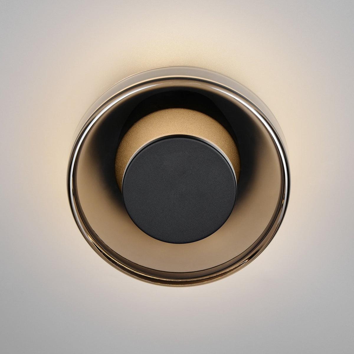 Trio Lighting LED Wandleuchte Wandlampe Celeste schwarz chrom Glas dimmbar 22 cm - 4017807616866