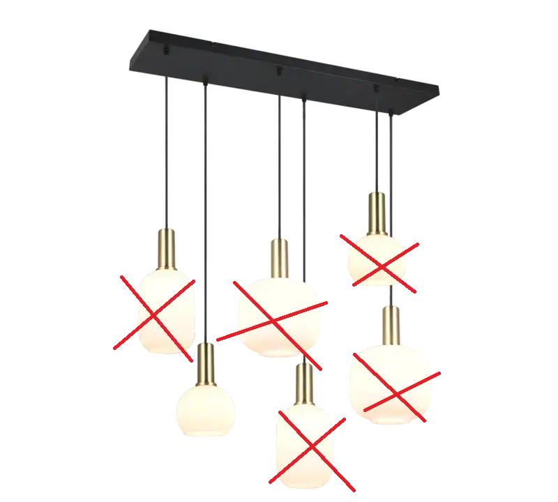 B-Ware Trio Lighting Pendelleuchte Hängeleuchte Diva Opal Metall Glas Siehe Text/Foto - 4017807614510