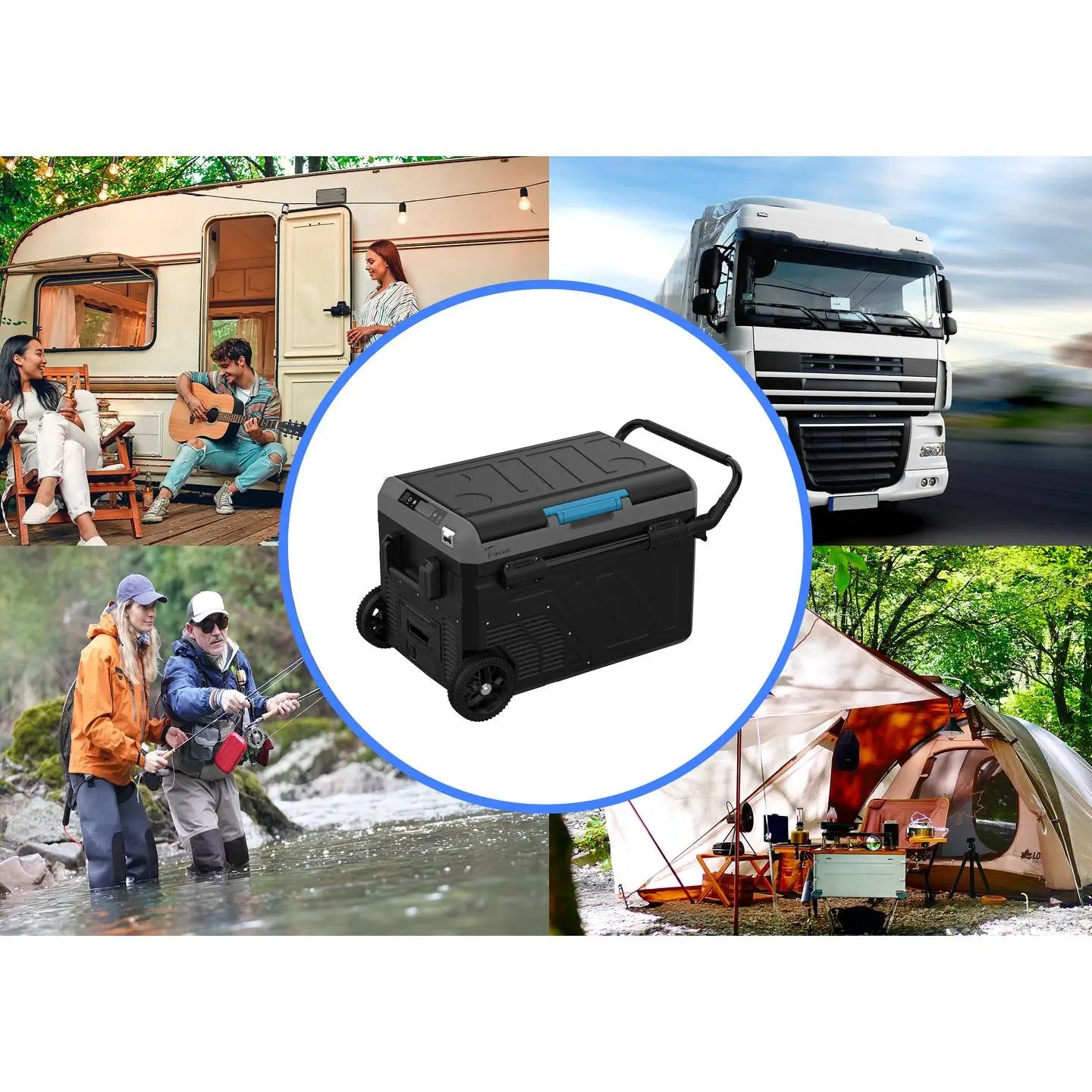 B-Ware Tripcool Minikühlschrank Partykühler Kompressor Kühlbox Schwarz 40 L C053 040  - 4064161330686
