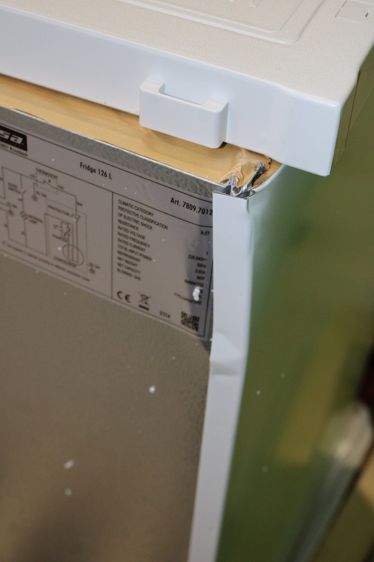 Trisa 7809.7012 Kühlschrank Kühlgerät EEK D 126 l Standgerät SIEHE TEXT/FOTO - 7640439760910