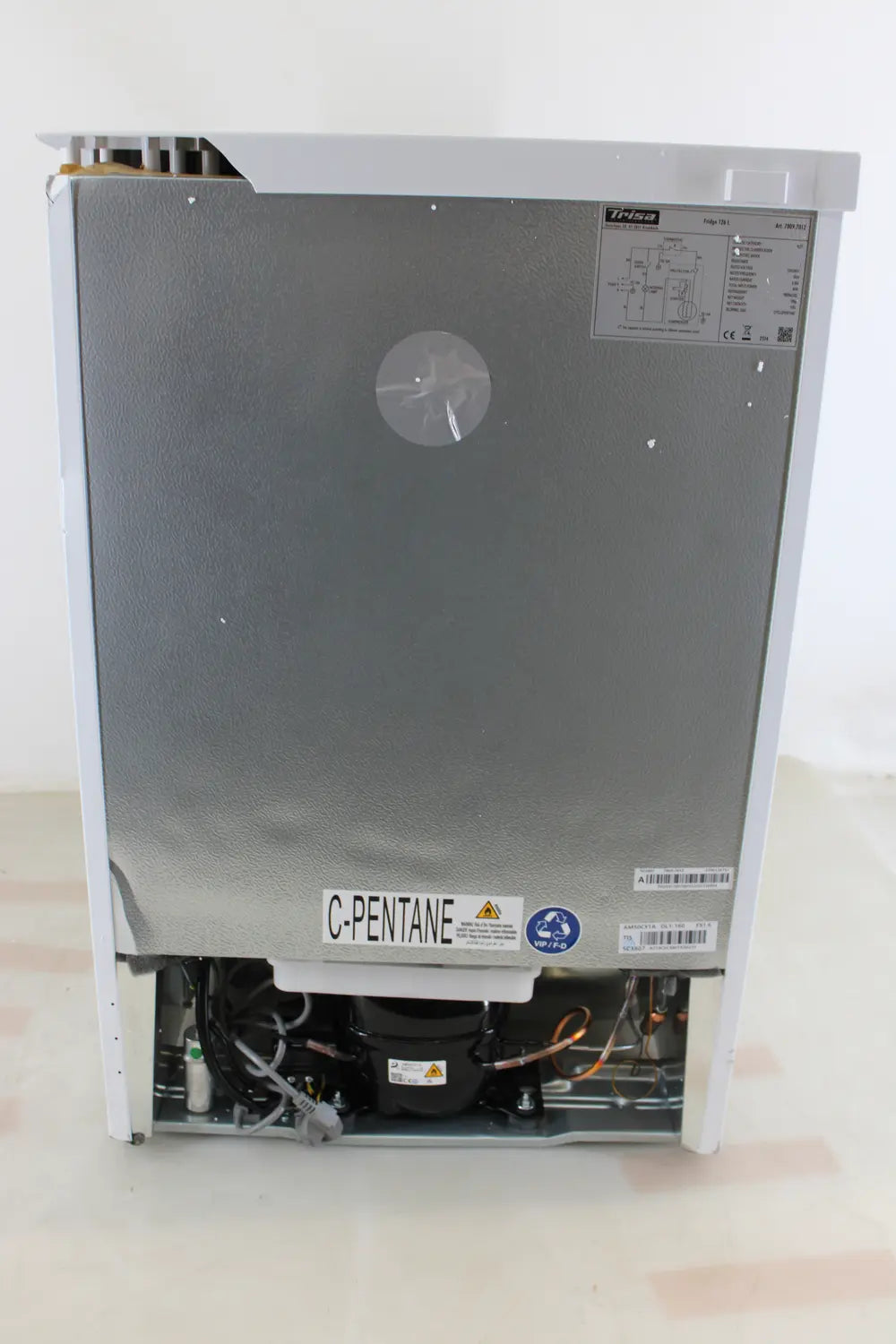 B-Ware Trisa 7809.7012 Kühlschrank Kühlgerät Eek D 126l Standgerät Weiß Siehe Text/Foto - 7640439760910