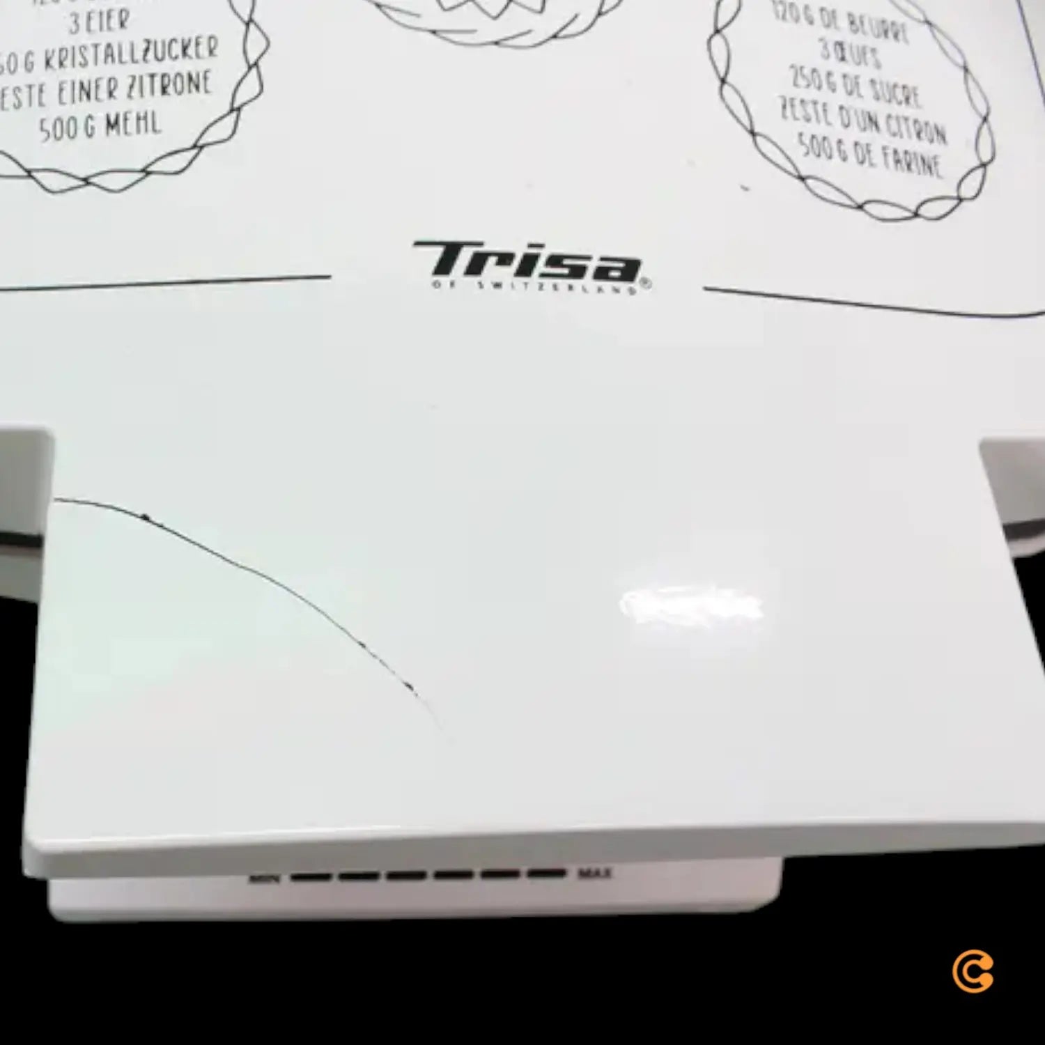 Trisa Bricelet Classique Waffeleisen Antihaftbeschichtung Siehe Text/Foto B-Ware - 7640306320148