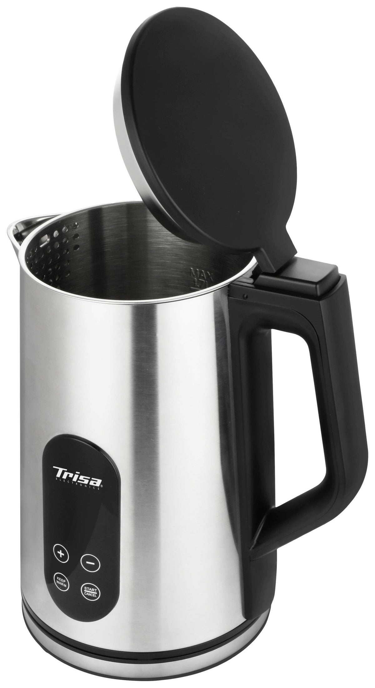 Trisa Digital Edelstahl Wasserkocher 1,7 l 2200 W kabellos 750 mm - 7640306329134