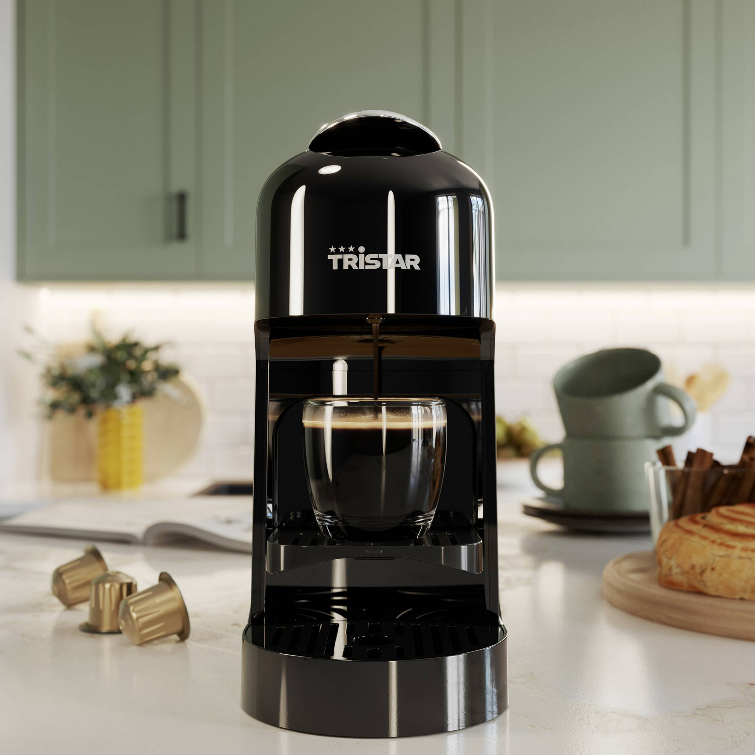 D-Ware Tristar Cm 2300 Kapselmaschine Schwarz Nespresso Kapselmaschinen Defektware - 8712836988644