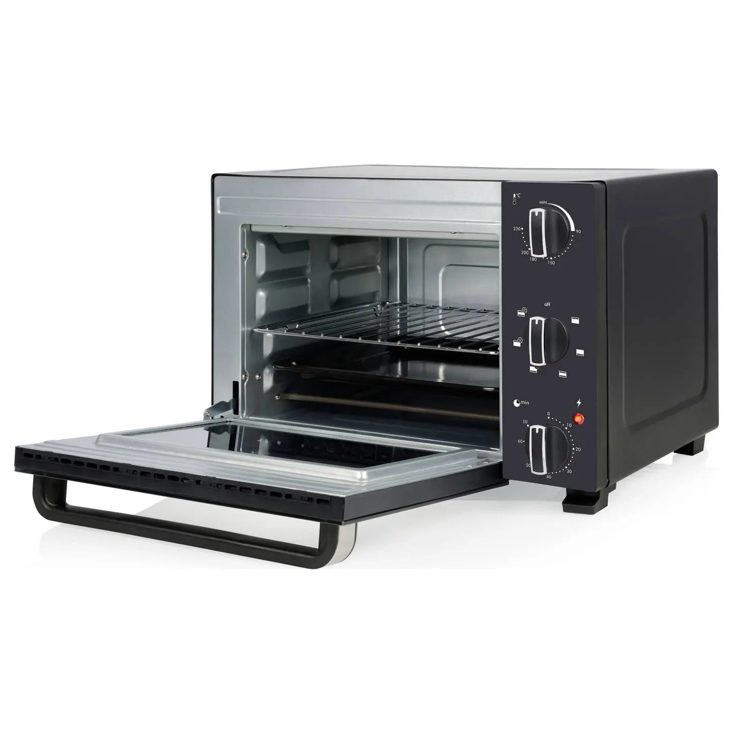 B-Ware Tristar Minibackofen Mini Ofen Schwarz 20 Liter Elektro Timerfunktion Kompakt - 8711658520889