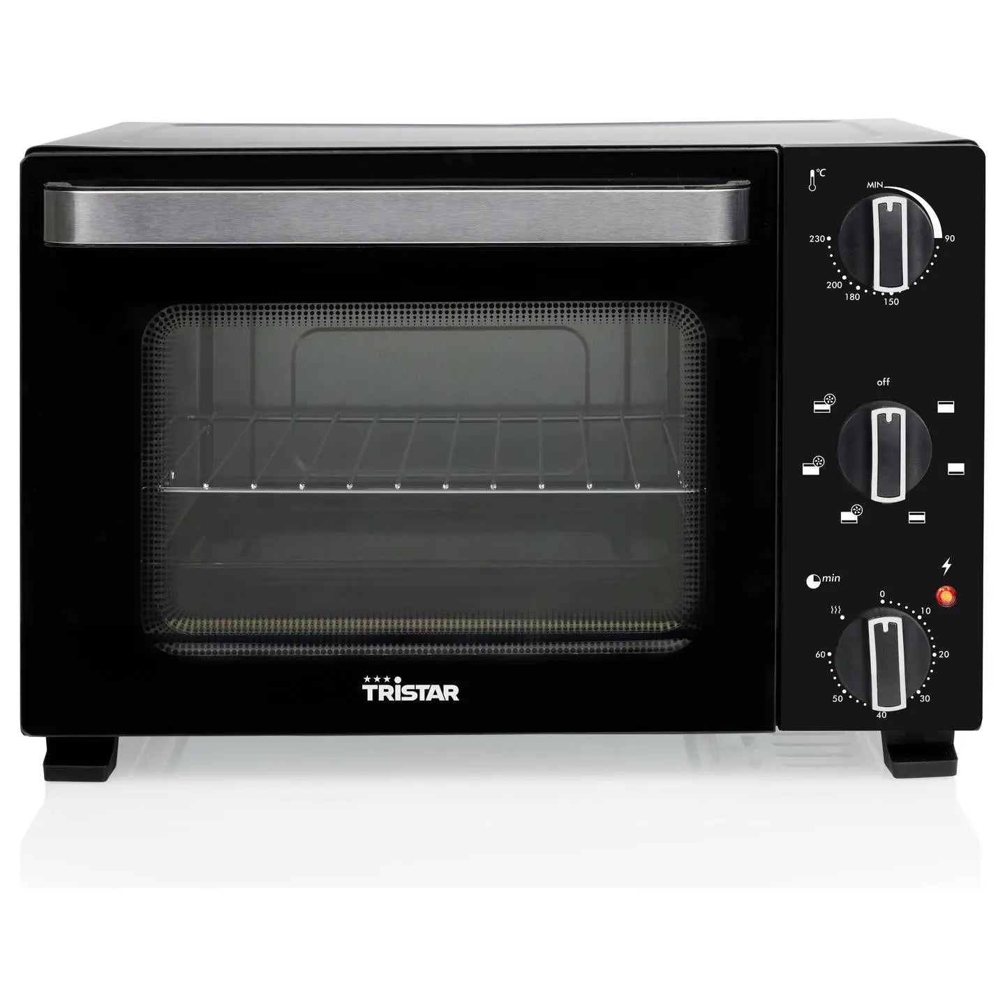 B-Ware Tristar Minibackofen Mini Ofen Schwarz 20 Liter Elektro Timerfunktion Kompakt - 8711658520889