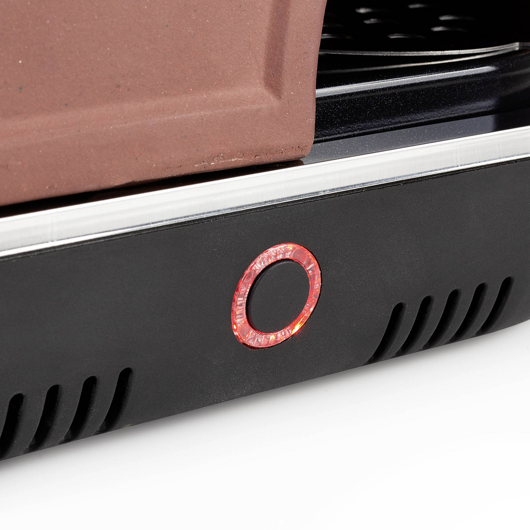 Tristar Pizza Festa Connec Terracotta Schwarz Raclette 4 Pfännchen B-Ware