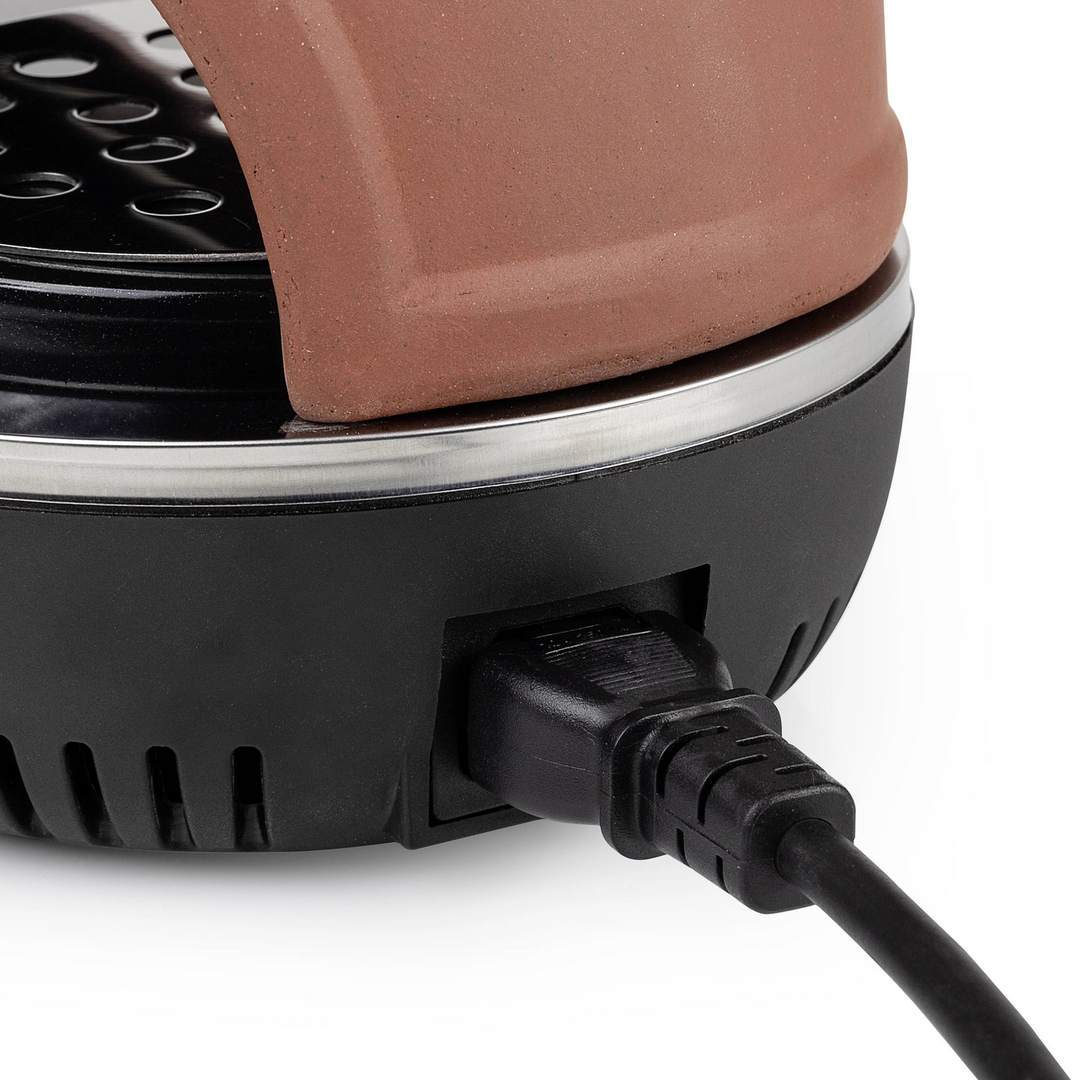 Tristar Pizza Festa Connec Terracotta Schwarz Raclette 4 Pfännchen B-Ware