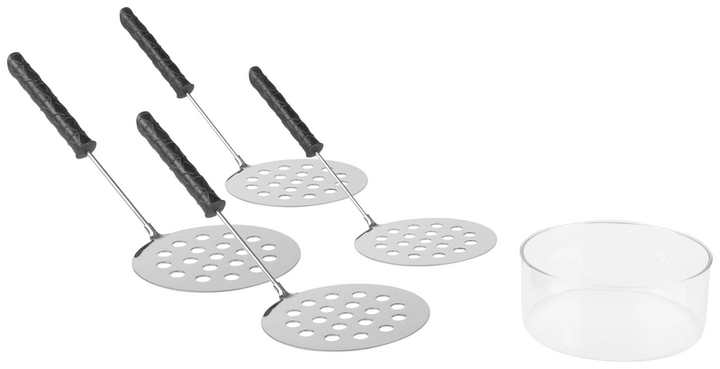 Tristar Pizza Festa Connec Terracotta Schwarz Raclette 4 Pfännchen B-Ware