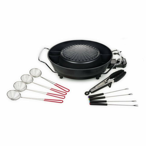 B-Ware Tristar  Pz 9131 Hot Pot Grill Fondue Fondueset Käsefondue Käse Fondue Schwarz