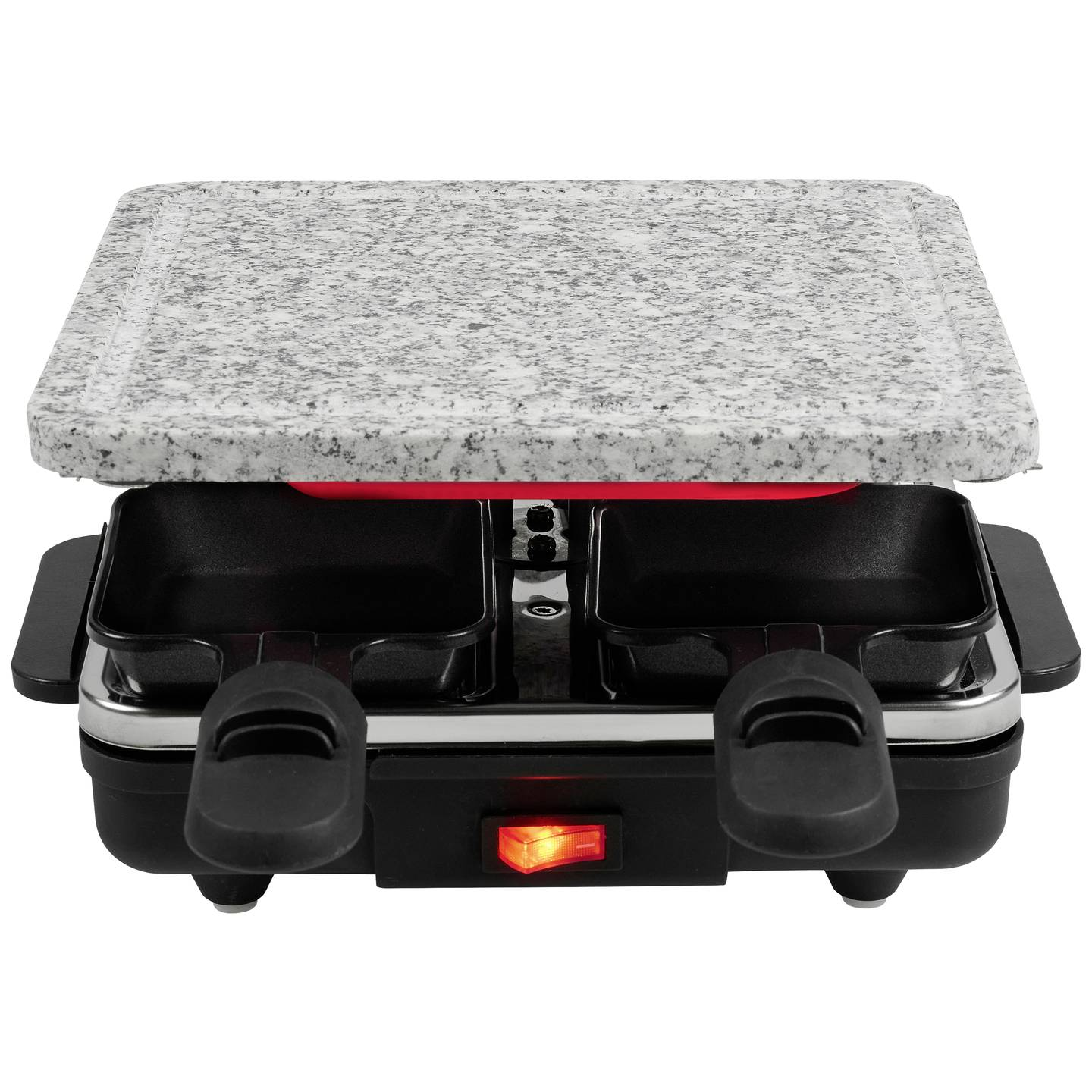 B-Ware Tristar Ra 2745 Raclette Tischgrill Antihaftbeschichtung 4 Pfännchen Schwarz Grau - 8712836968950