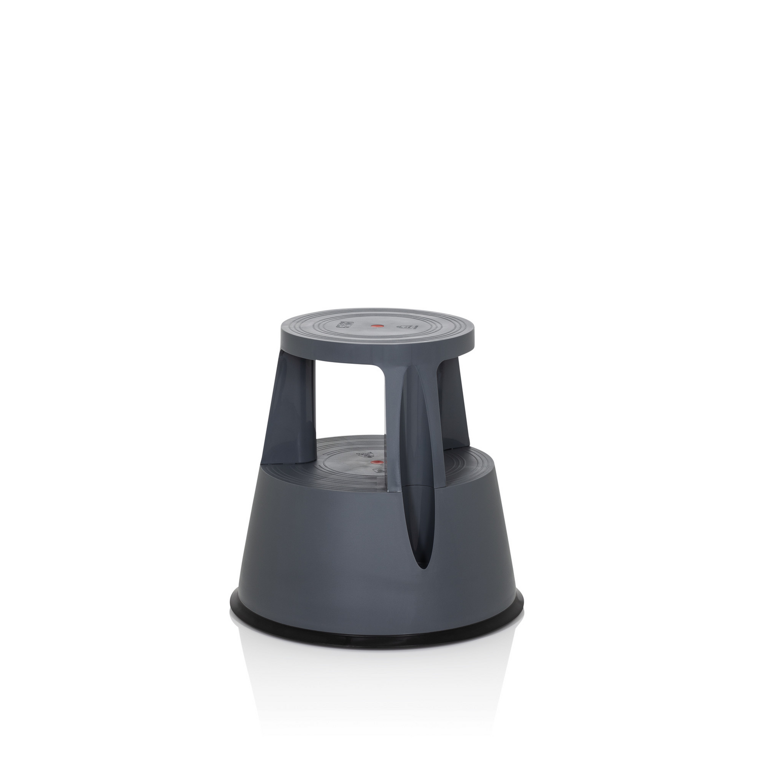 Hjh Office Tritthocker Rollhocker Rolltritt Kunststoff Dunkelgrau Tio M I 150kg B-Ware - 4251084677220