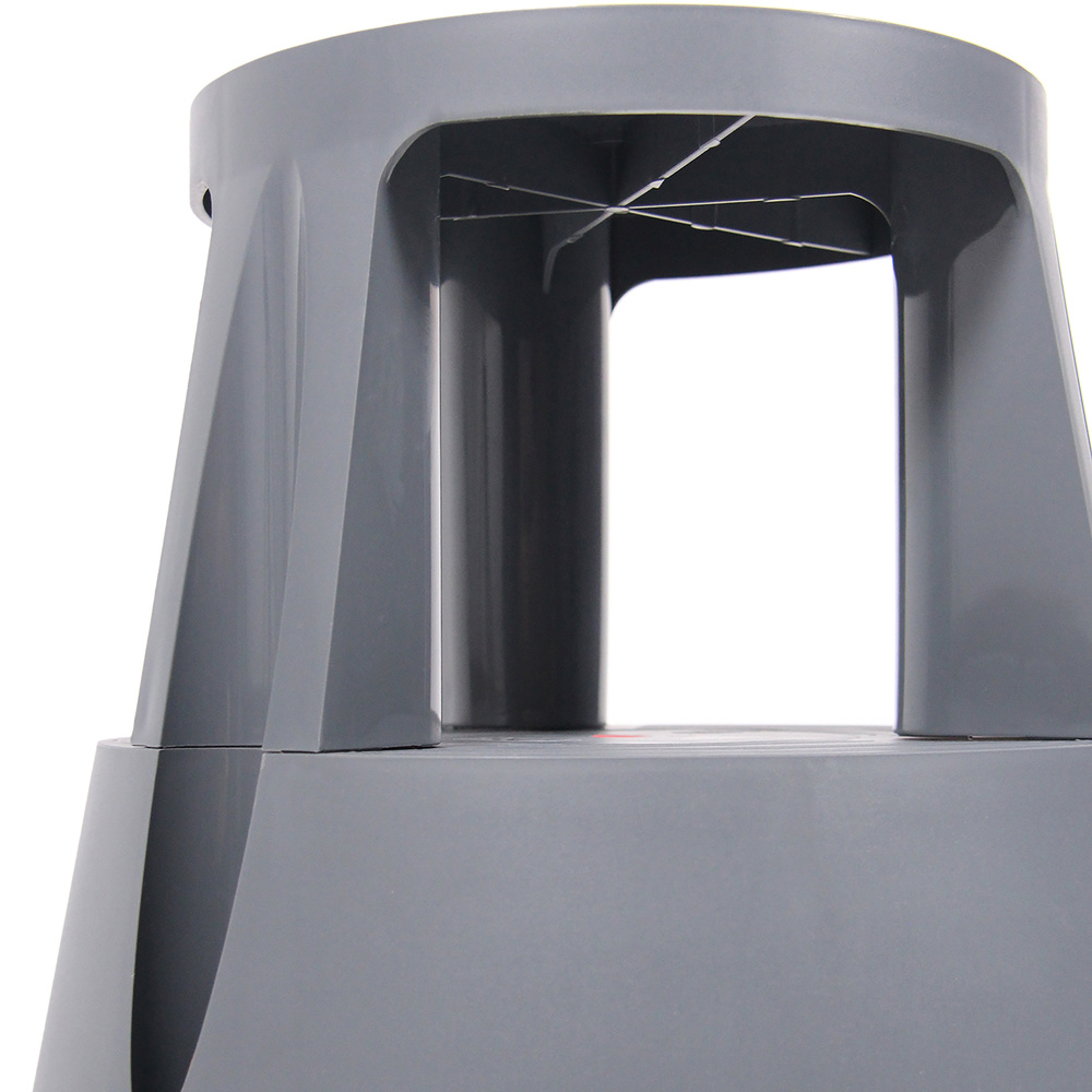 Hjh Office Tritthocker Rollhocker Rolltritt Kunststoff Dunkelgrau Tio M I 150kg B-Ware - 4251084677220