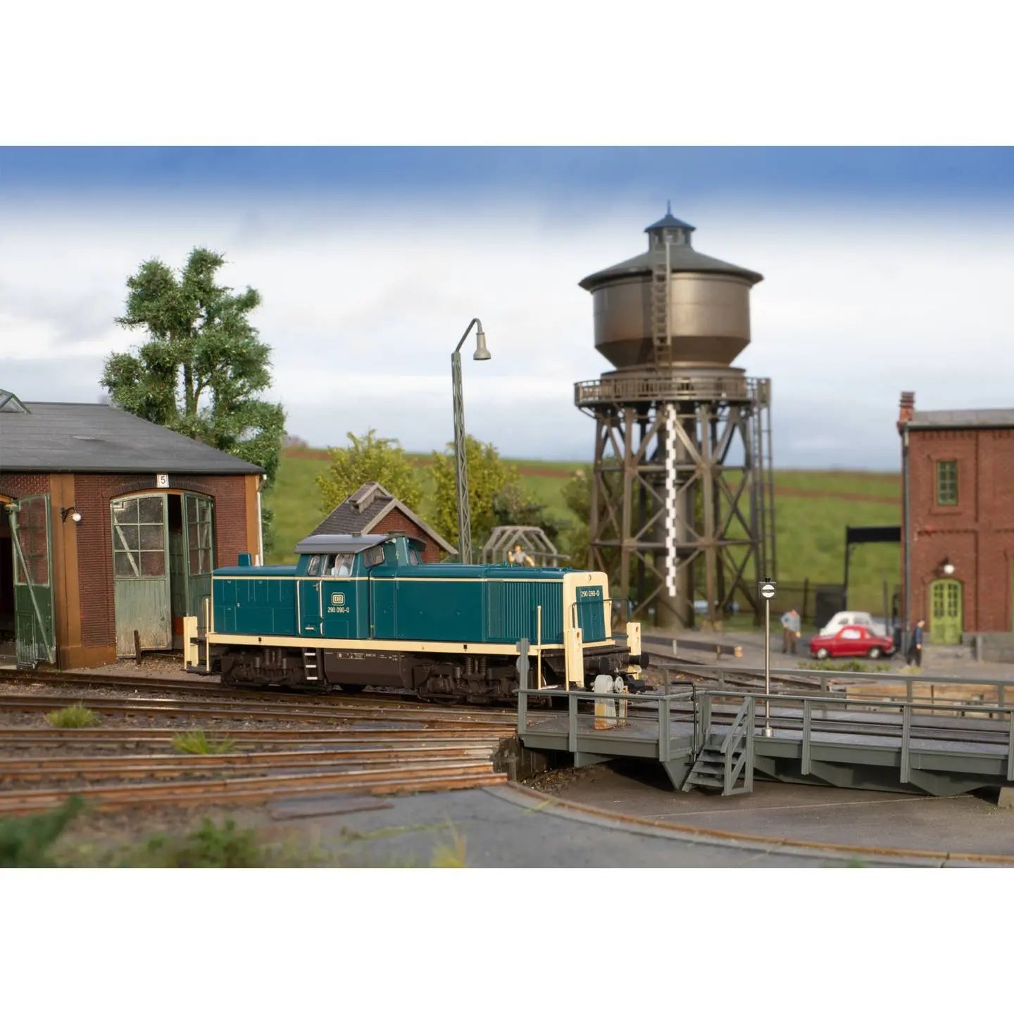 B-Ware Trix Diesellok Rangierlokomotive H0 Br 290 Db Modellbahn Ozeanblau Lokomotive - 4028106259036