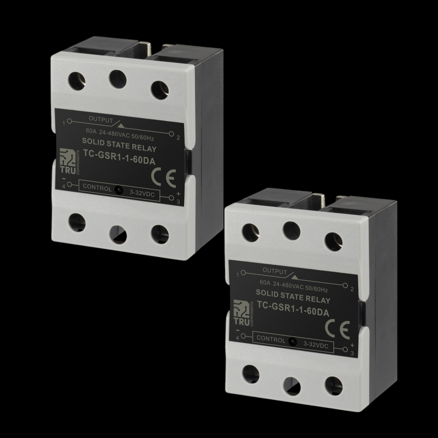 Tru Components Halbleiterrelais Relais Tc Gsr 1 60 Da 60 A Schaltspannung 2 Stück B-Ware - 4064161208527