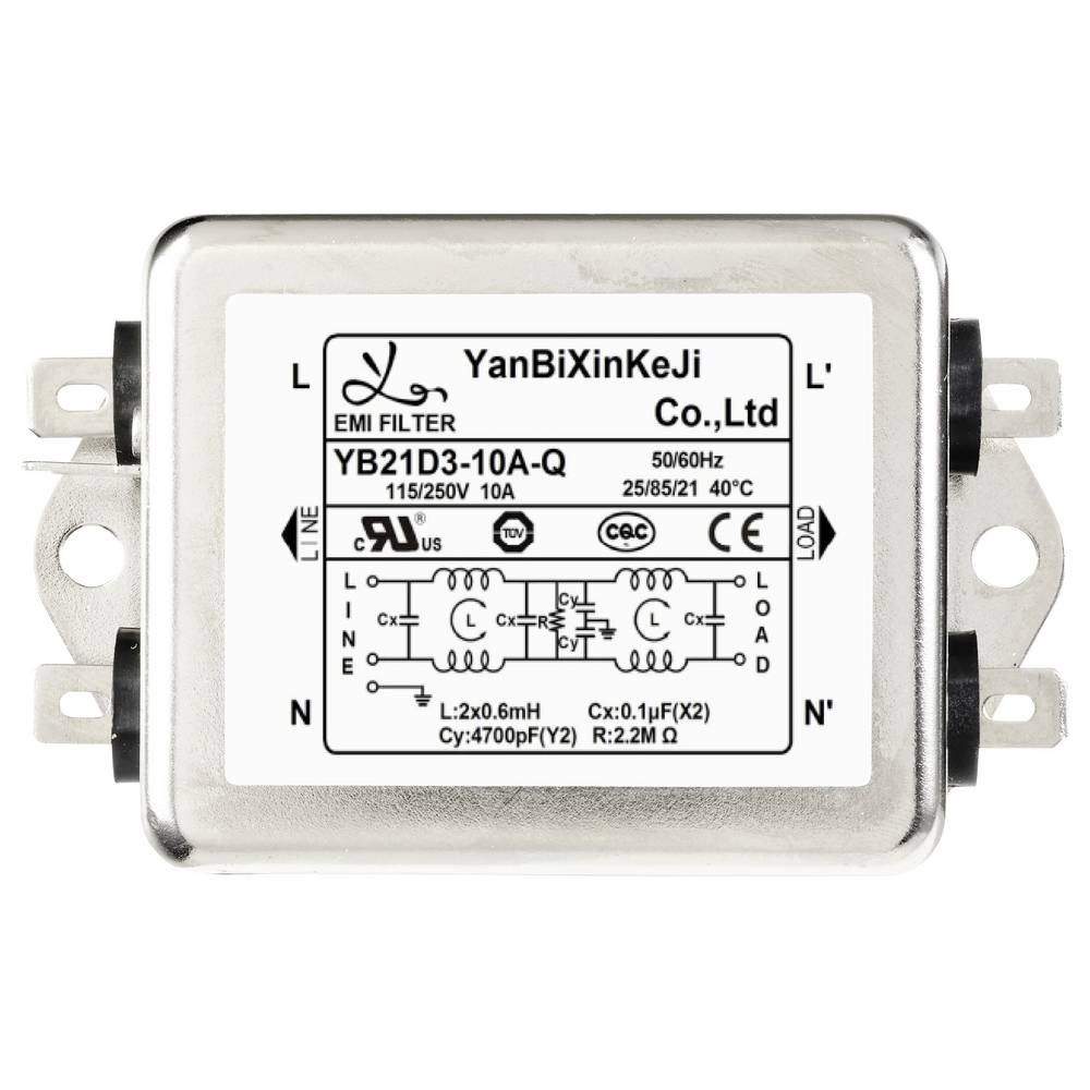 TRU COMPONENTS Entstörfilter Netzfilter Filter Stromfilter 250 V AC 10 A 6 STÜCK - 4064161228006