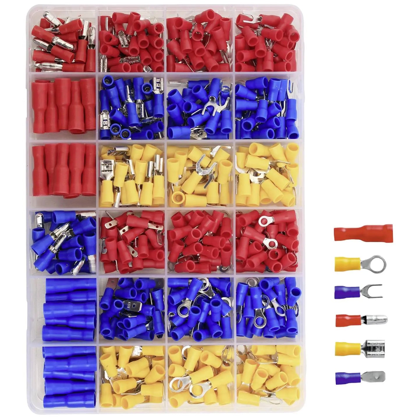 B-Ware Tru Components Quetschverbinder Sortiment Crimpverbinder Kabelverbinder Bunt - 4260732285571