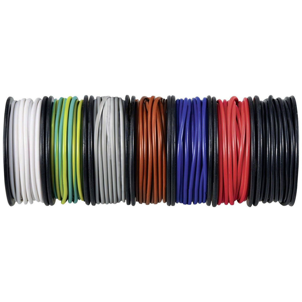 TRU COMPONENTS Litze Kabel Set Draht Sortiment TC-12112360 0,5mm² 7 Farben je 5m - 4064161314990