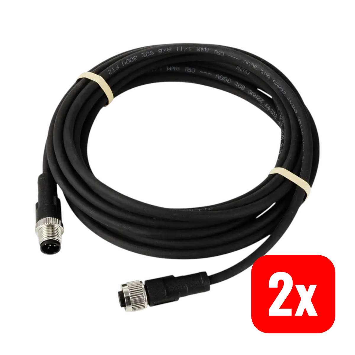 TRU COMPONENTS Sensorleitung Verlängerung Kabelleitung M12 Stecker 5m 2 STÜCK - 4064161332079
