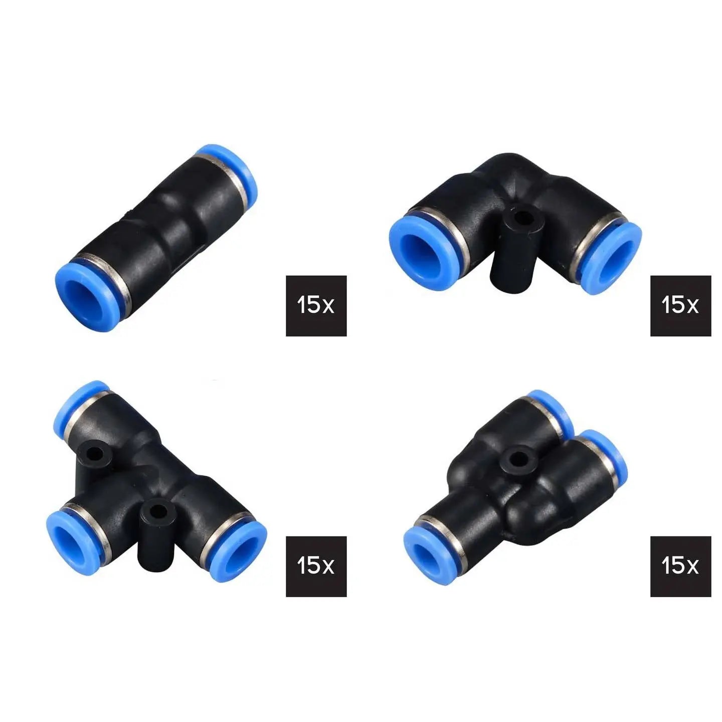 B-Ware Tru Components Pneumatikverbinder Fitting Set Verbindung Kupplung 10 Mm Rohr - 4064161493992