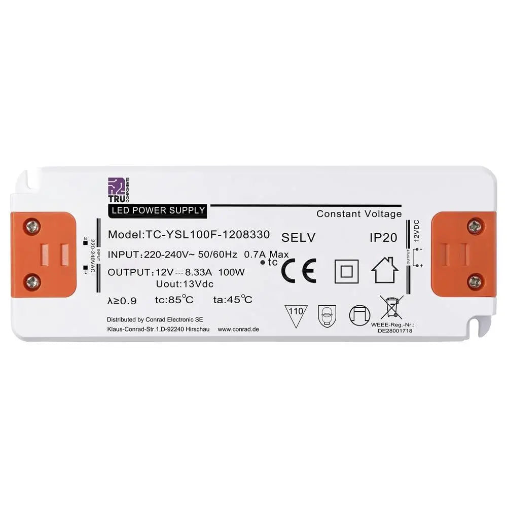 B-Ware Tru Components Led Trafo Netzteil Konstantspannung überspannung Montage - 4064161408651