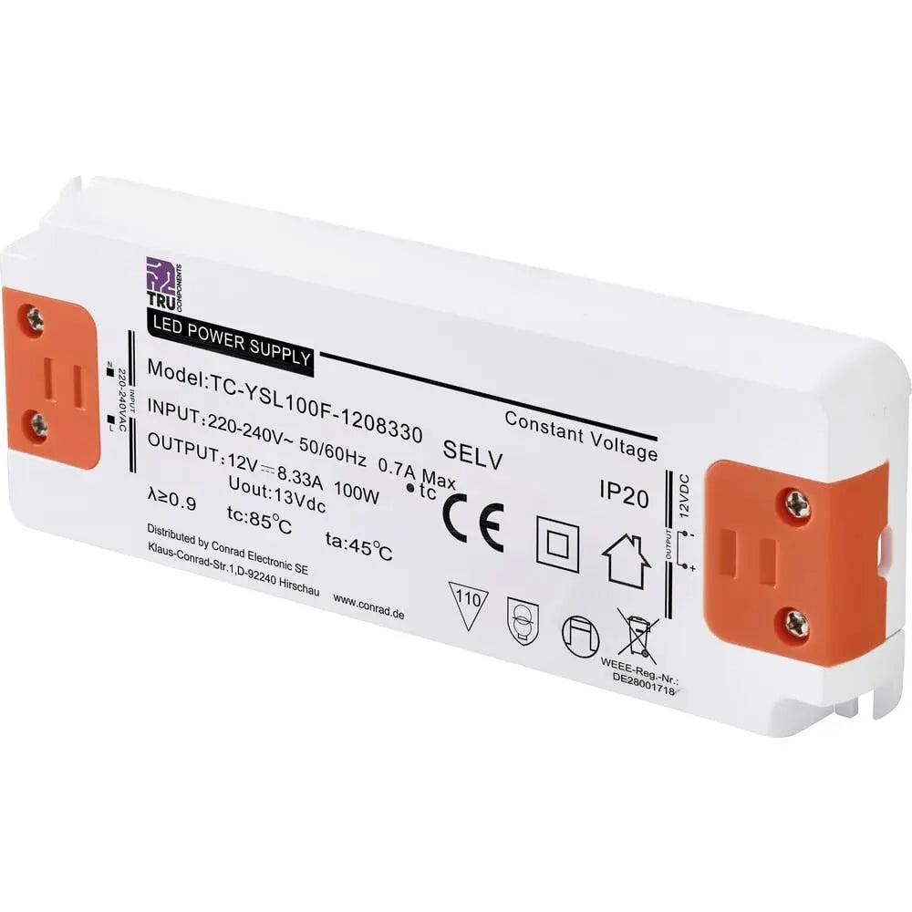 B-Ware Tru Components Led Trafo Netzteil Konstantspannung überspannung Montage - 4064161408651
