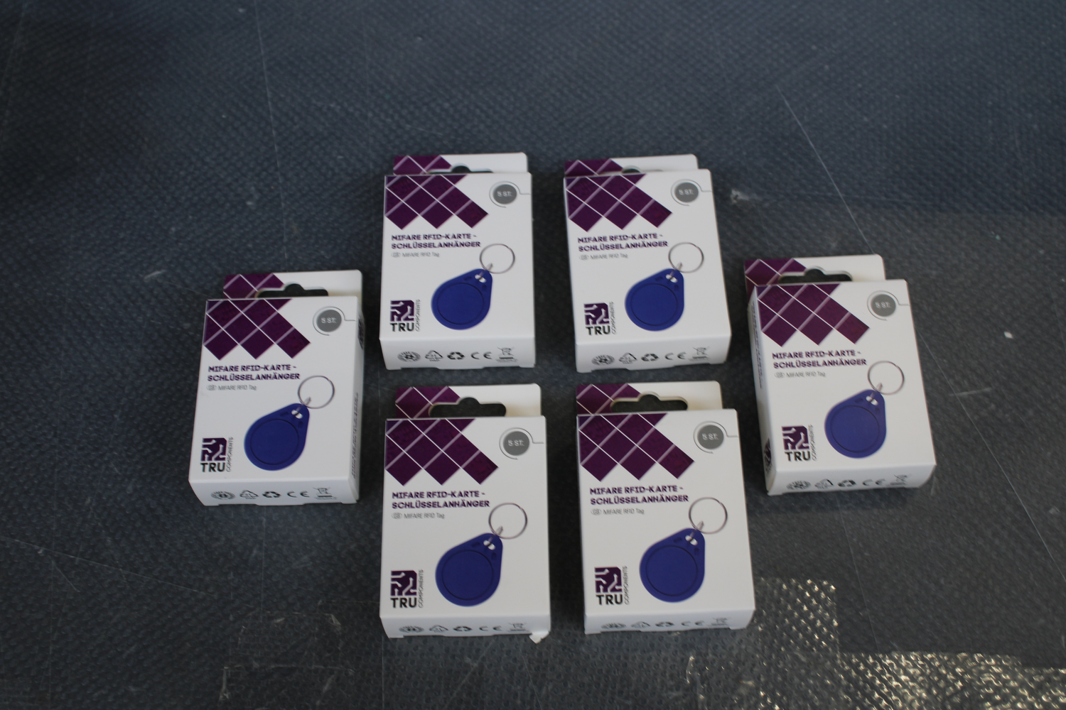 B-Ware Tru Components Rfid Karte Karte Rfid Zugangskarte Schlüsselanhänger 6 Sets - 4064161198729