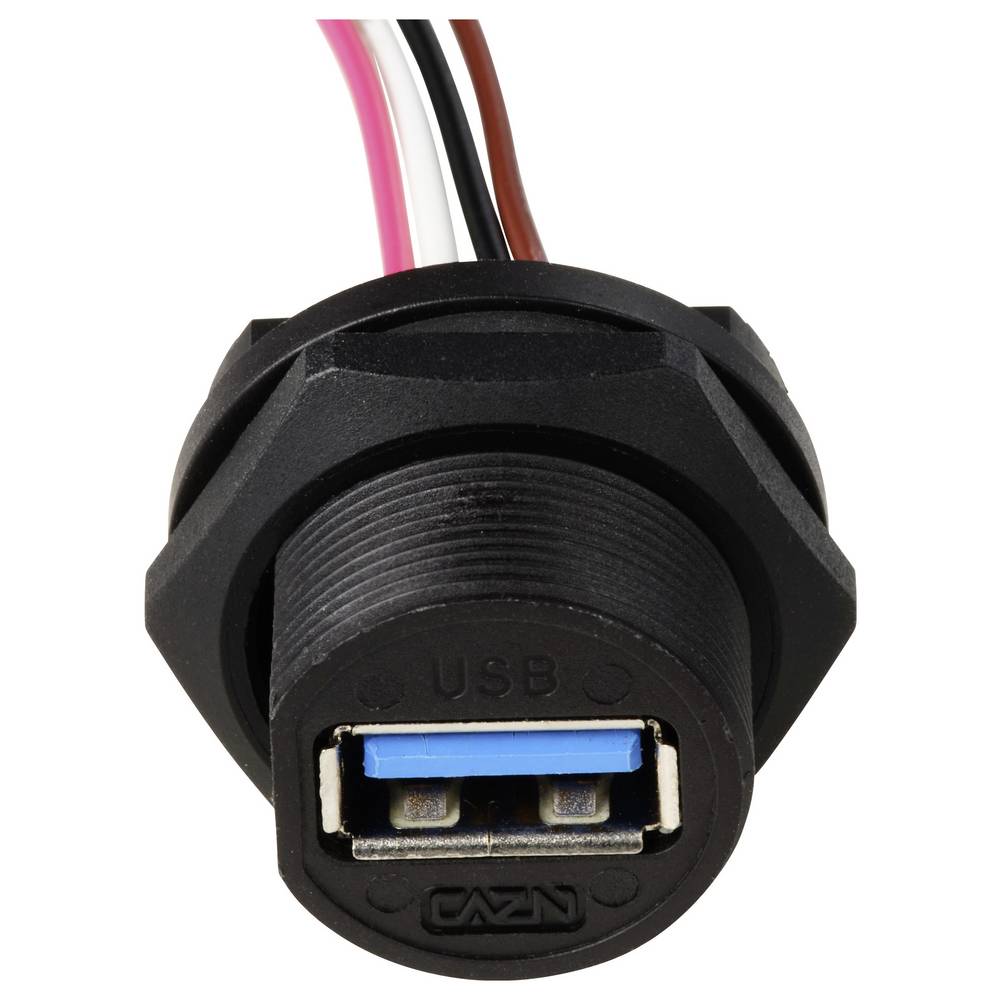 Tru Components USB Steckverbinder 2.0-Buchse Anschluss rückseitig 5 STÜCK - 4064161473482