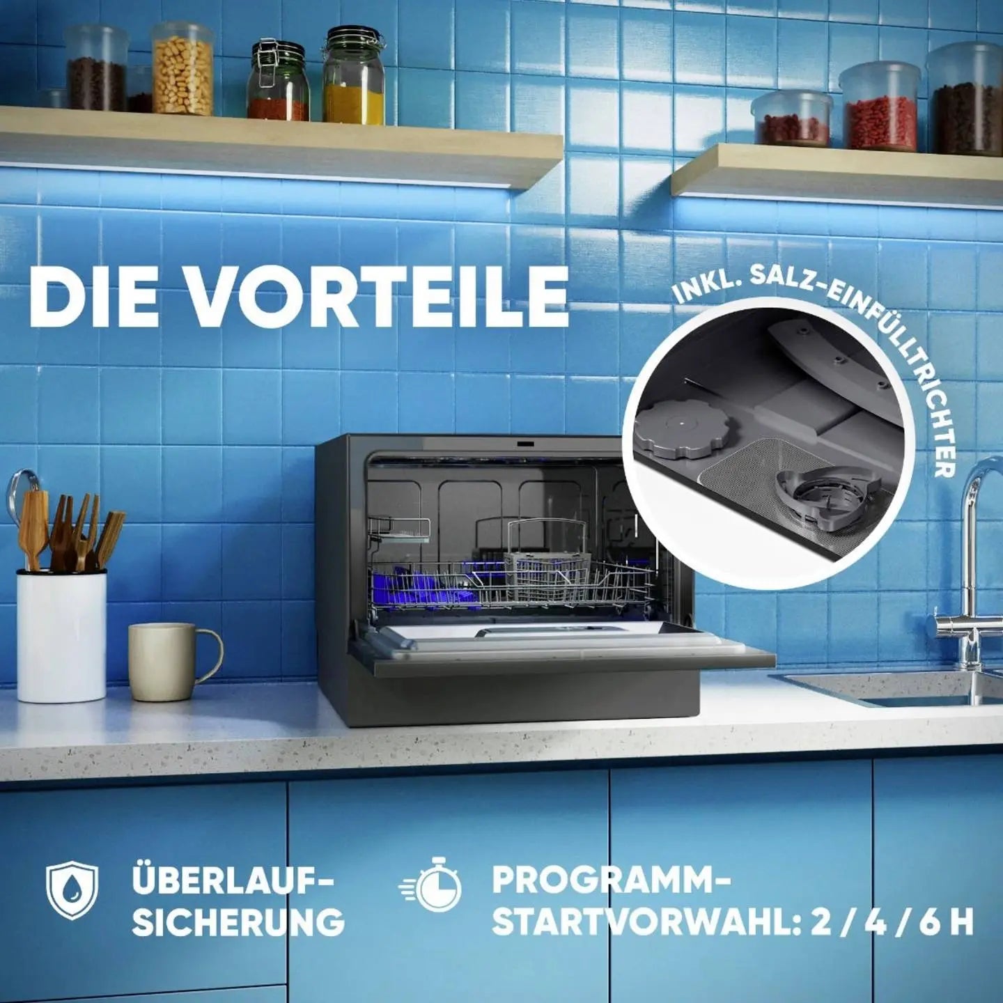B-Ware Bomann Tsg 7405 Tischgeschirrspüler Kompaktgerät Geschirrspüler 550 Mm Eek D994 - 4004470740417