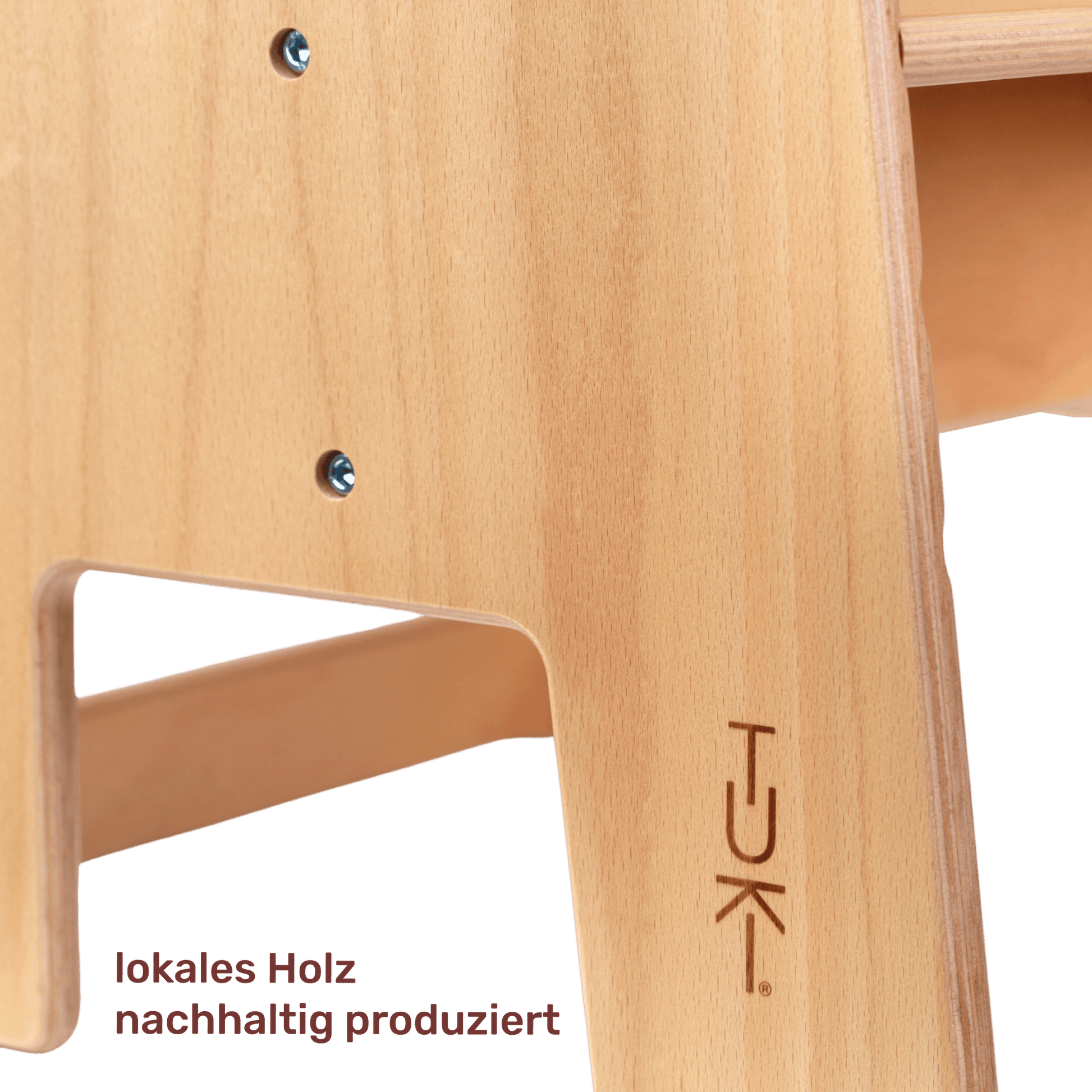 Tuki Lernturm Tritthocker Whitewash Kinderhocker Schweizer Design Birke 3 fach - 7649988743115