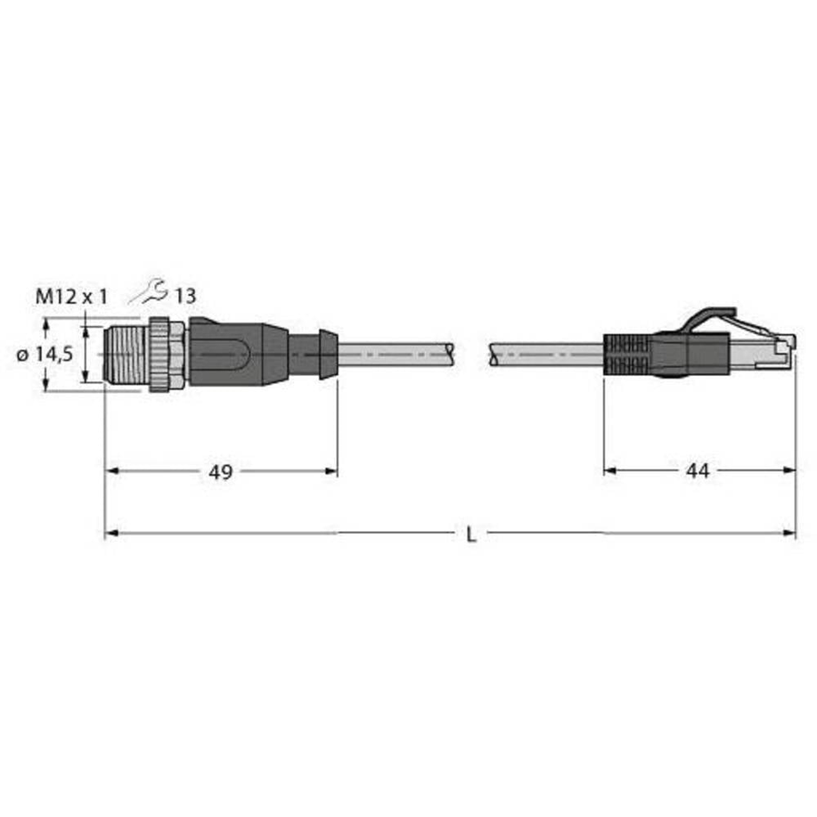 Turck Sensor Aktor Steckverbinder Leitung Anschluss Konfektioniert 6441638 B-Ware - 4047101368413