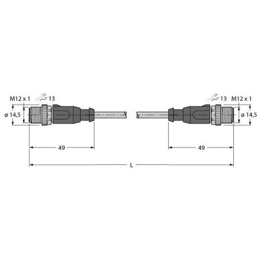 Turck 6441647 Sensor Aktor Steckverbinder Leitung Anschluss Konfektioniert B-Ware - 4047101368505