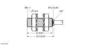 Turck Induktiver Sensor Bündig Pnp Schließer Bi2 Eg08 K Ap6 X Siehe Text/Foto B-Ware - 4047101158960