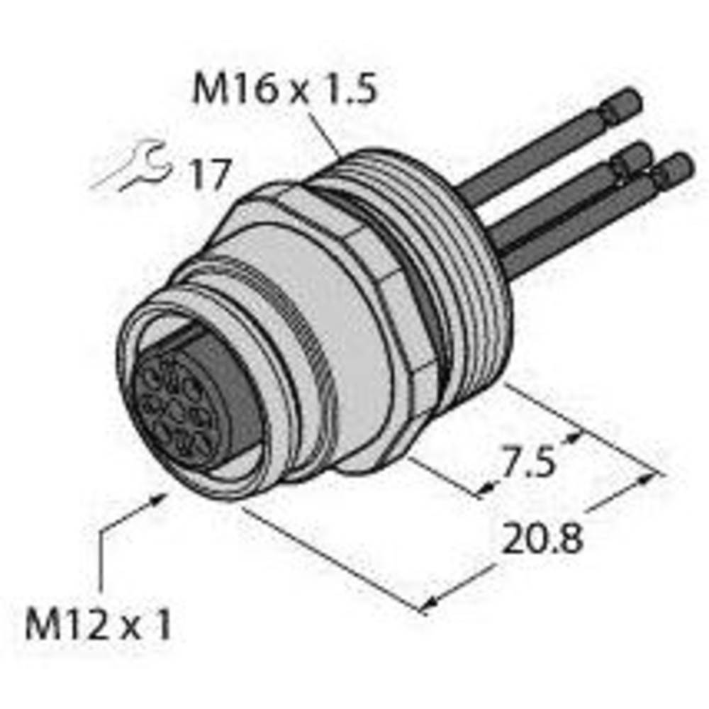 Turck Sensor /Aktor Steckverbinder Unkonfektioniert Flanschbuchse Stecker B-Ware - 4047101392401