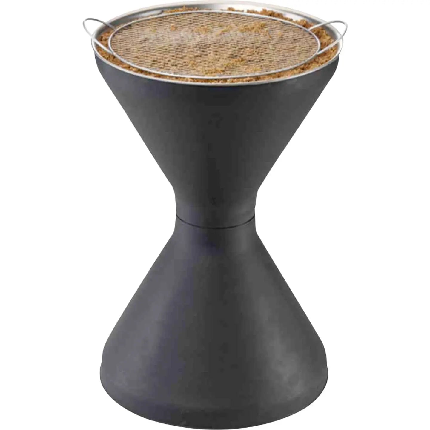 B-Ware Türk Standascher Aschenbecher Diabolo Kunststoff Anthrazit Sand Siehe Text - 4002920221103
