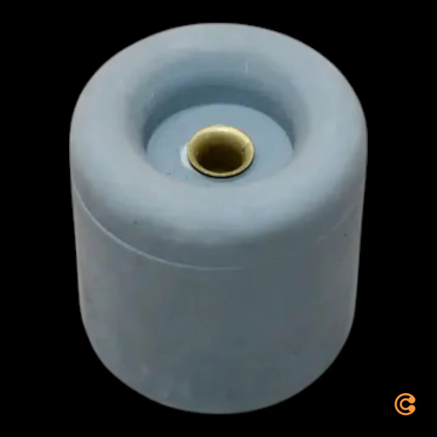 B-Ware Prestien Knüppel Türpuffer Puffer Gummi Grau Dübelmontage Metallöse 40mm 25 Stk - 4054773003481