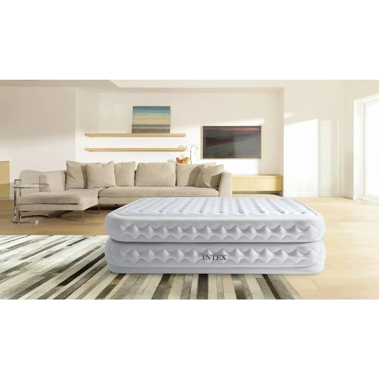 D-Ware Intex 64488 Nd Twin Supreme Air Flow Airbed Fiber Tech Luft Matratze Matratze111 - 6941057423005