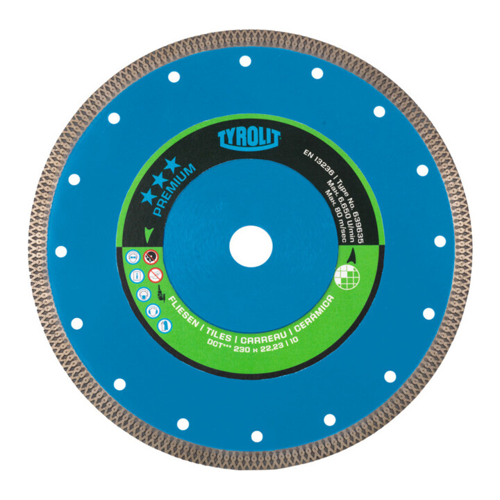 B-Ware Tyrolit Diamanttrennscheibe Fliesenscheibe Fliesen ø115mm 22 23mm Granitkeramik - 9003176395599