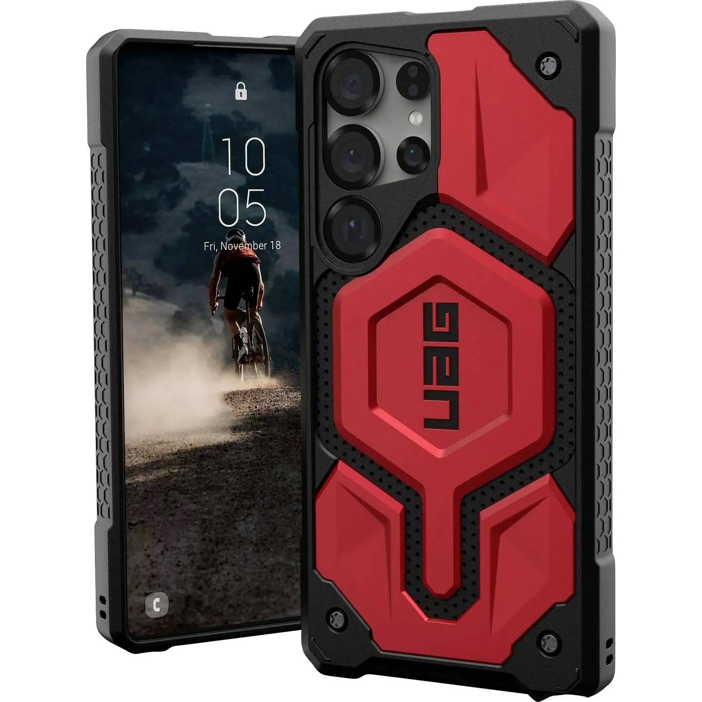 B-Ware Uag Monarch Pro Case Handyhülle Galaxy S25 Ultra Rot Schutzhülle - 840283918346