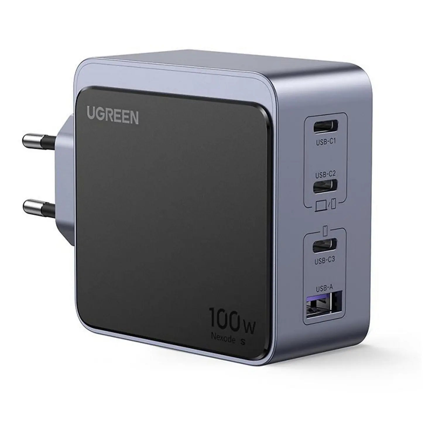 B-Ware Ugreen Ladegerät Netzteil Ladeadapter Nexode S Mehrfachlader 100 W 4 Port Grau - 6941876230433