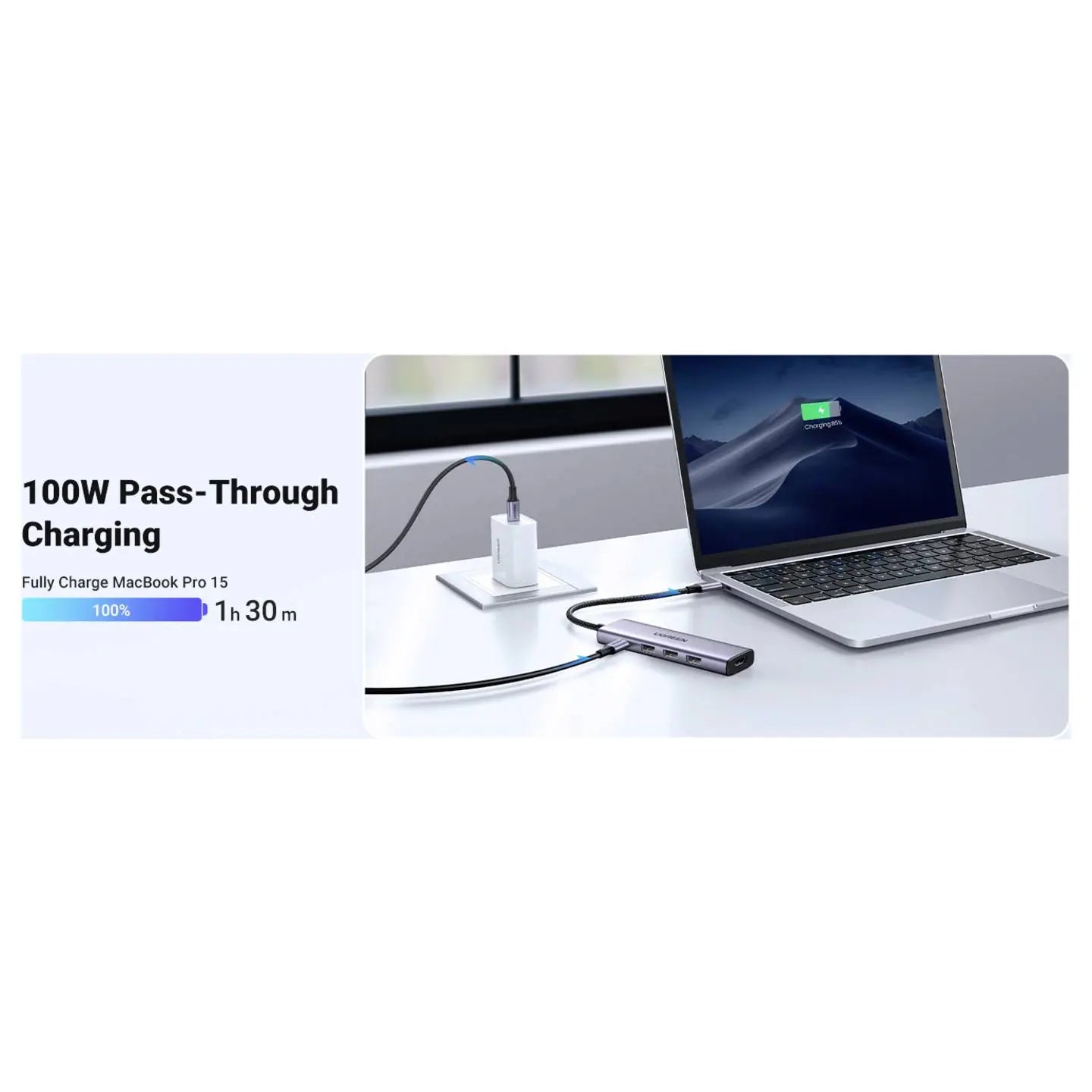 B-Ware Ugreen Dockingstation Usb C Hub Universal Aluminium Usb 3.0 Hdmi Power Delivery - 6941876215966