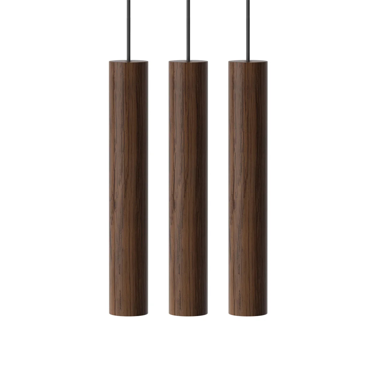 Umage Chimes Cluster 3 LED Pendelleuchte Leuchte Holz dunkel Eiche Wohnzimmer - 5710302022314