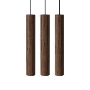 B-Ware Umage Chimes Cluster 3 Led Pendelleuchte Leuchte Holz Dunkel Eiche Wohnzimmer