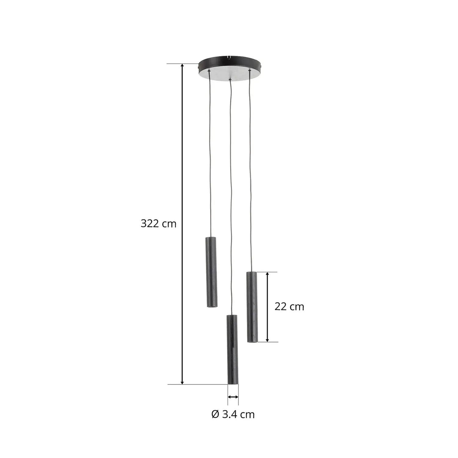 B-Ware Umage Chimes Pendelleuchte Led Hängeleuchten Deckenlampe Lampe Leuchte Schwarz - 5710302022321