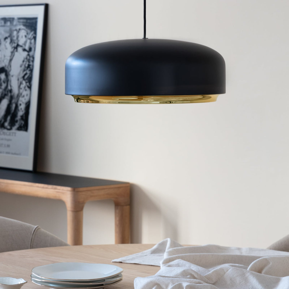 Umage Hängeleuchte LED Pendelleuchte Hazel schwarz Messing Aluminium Ø 40 cm - 5710302024400