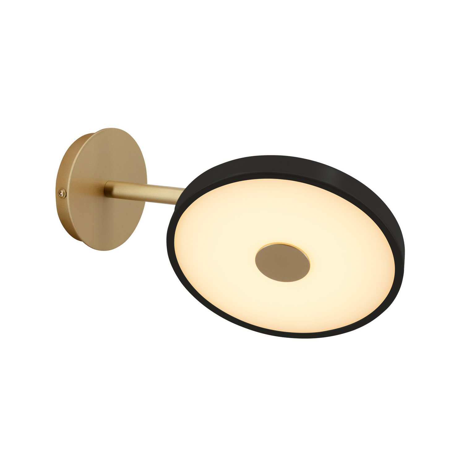 B-Ware Umage Led Wandleuchte Asteria Leuchtmittel Schwarz 25 Cm Stecker Messing 12 W