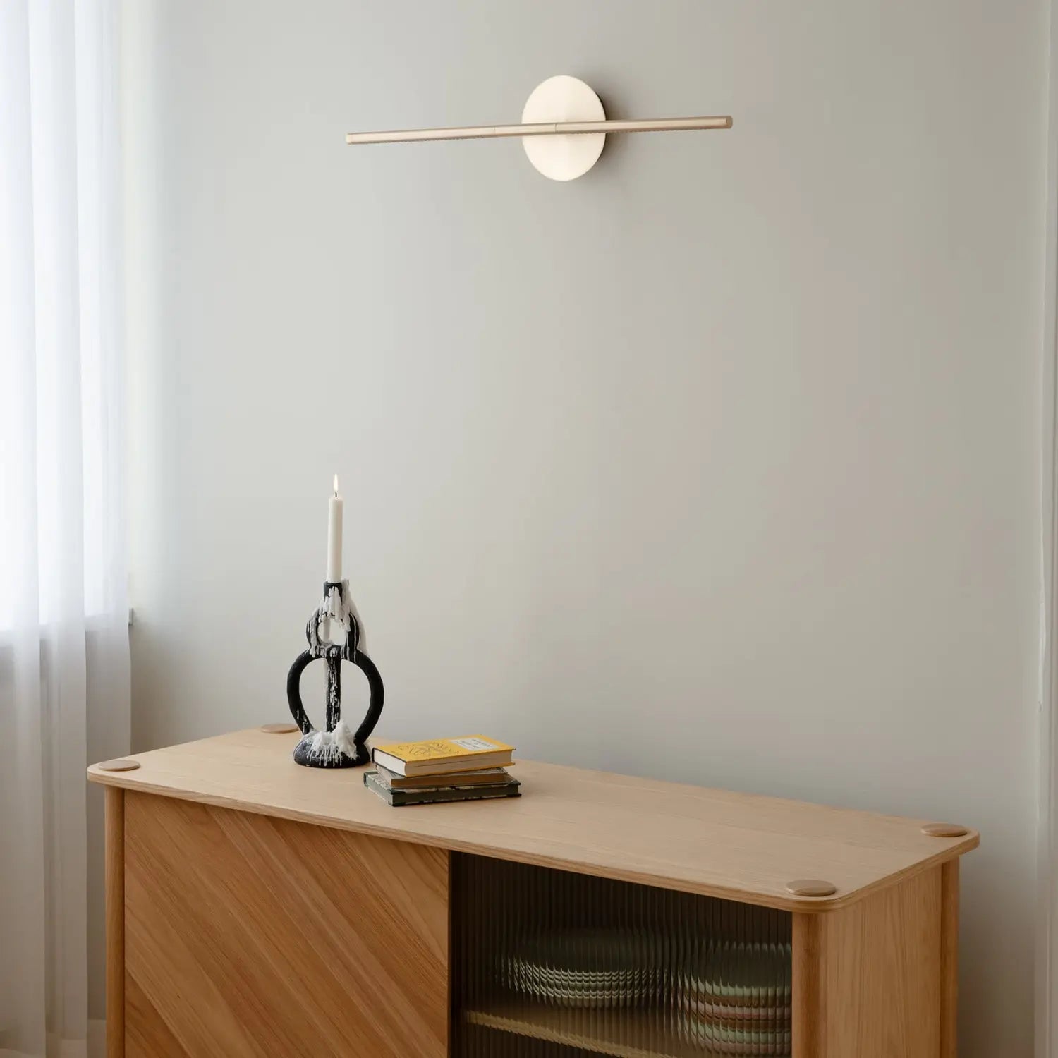B-Ware Umage Led Wandleuchte Wandlampe Omni Messing Wohnzimmerlampe L74cm Drehdimmer