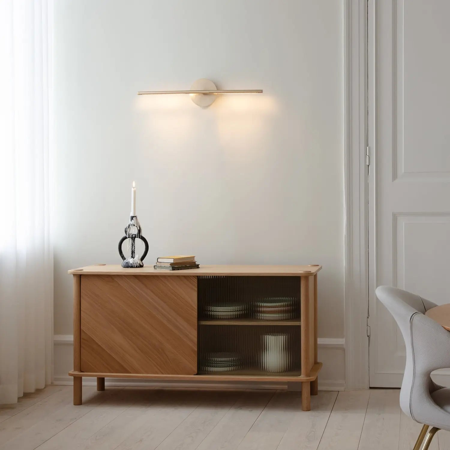 B-Ware Umage Led Wandleuchte Wandlampe Omni Messing Wohnzimmerlampe L74cm Drehdimmer