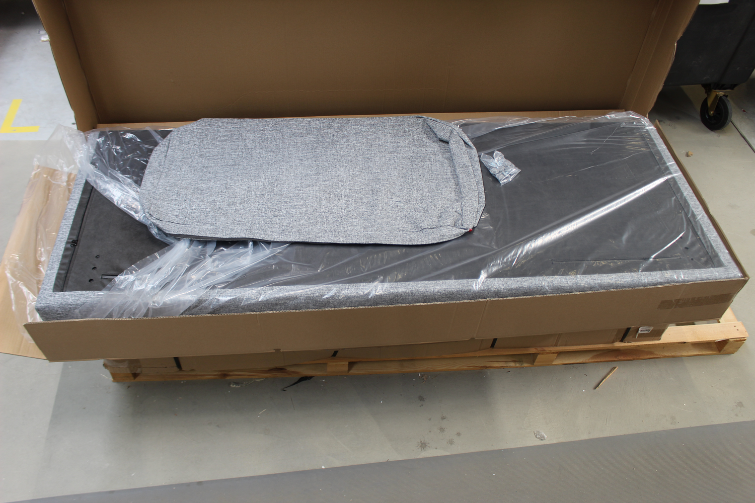 B-Ware Innovation Living Una Deluxe Button Sofa Couch Polster Bezüge 565 Twist Granite - 5700110881319